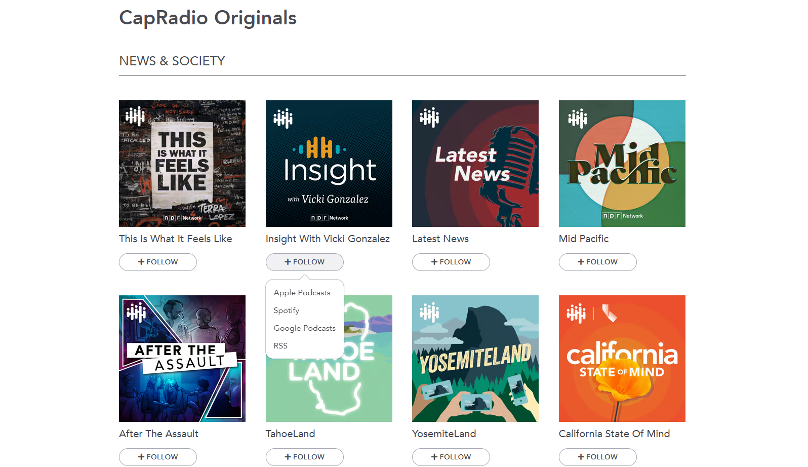 podcasts and shows